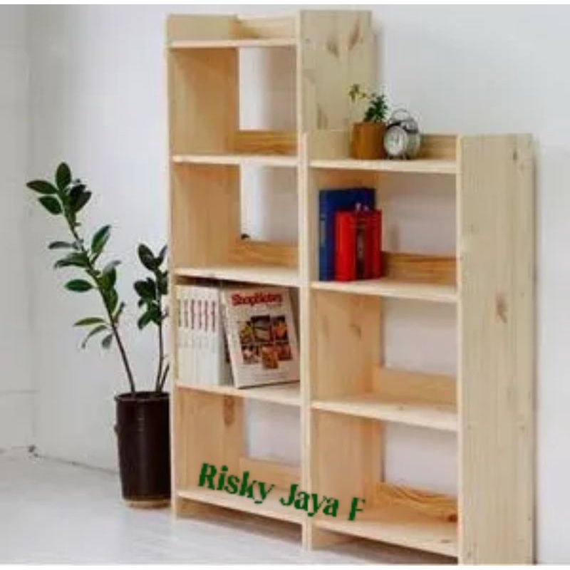 rak buku /rak dinding kayu jati belanda