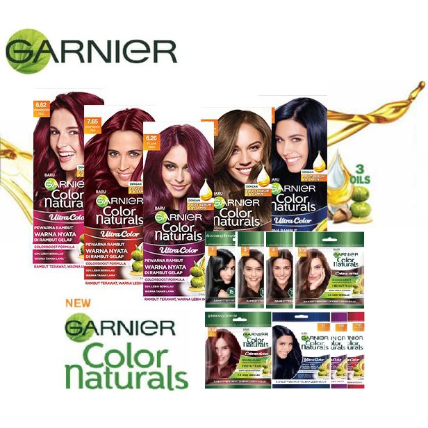 Pewarna Rambut Garnier Sachet : Caramel Semir Garnier Golden Brown