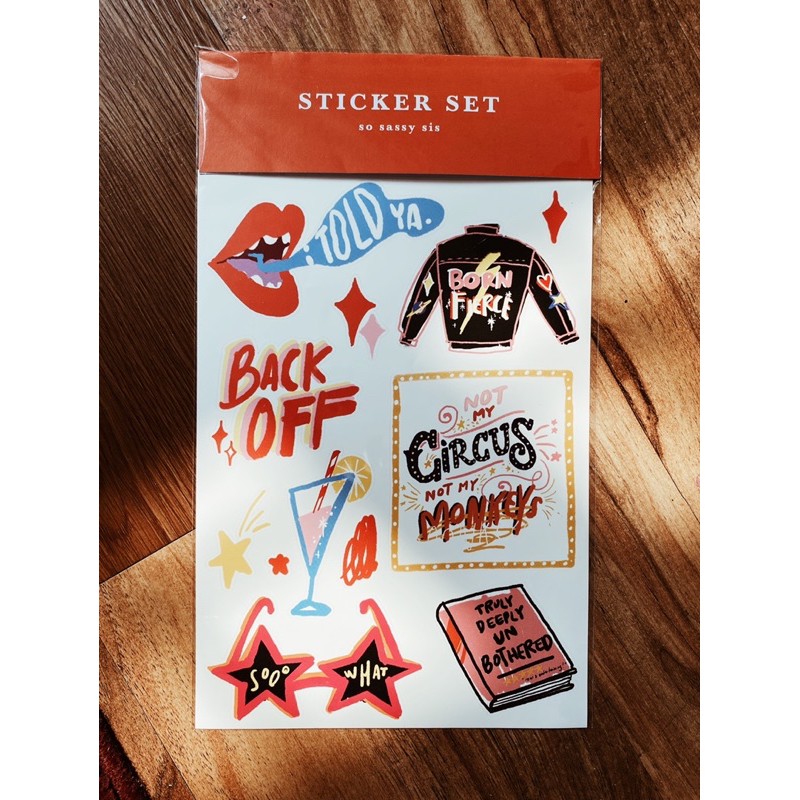 

Sticker set (So Sassy Sis)