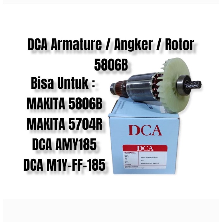 DCA Armature 5806B 5806 B Angker Makita 5704R Rotor AMY185 M1Y-FF-185