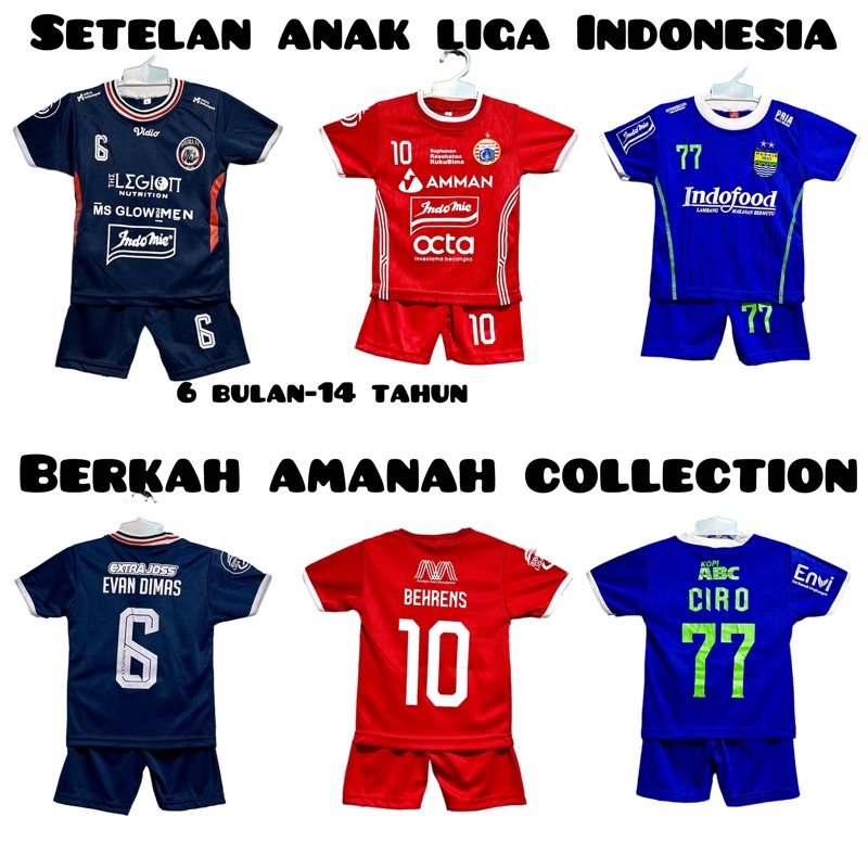 JERSEY BOLA ANAK PERSIB TERBARU/STELAN BAJU BOLA ANAK TERMURAH