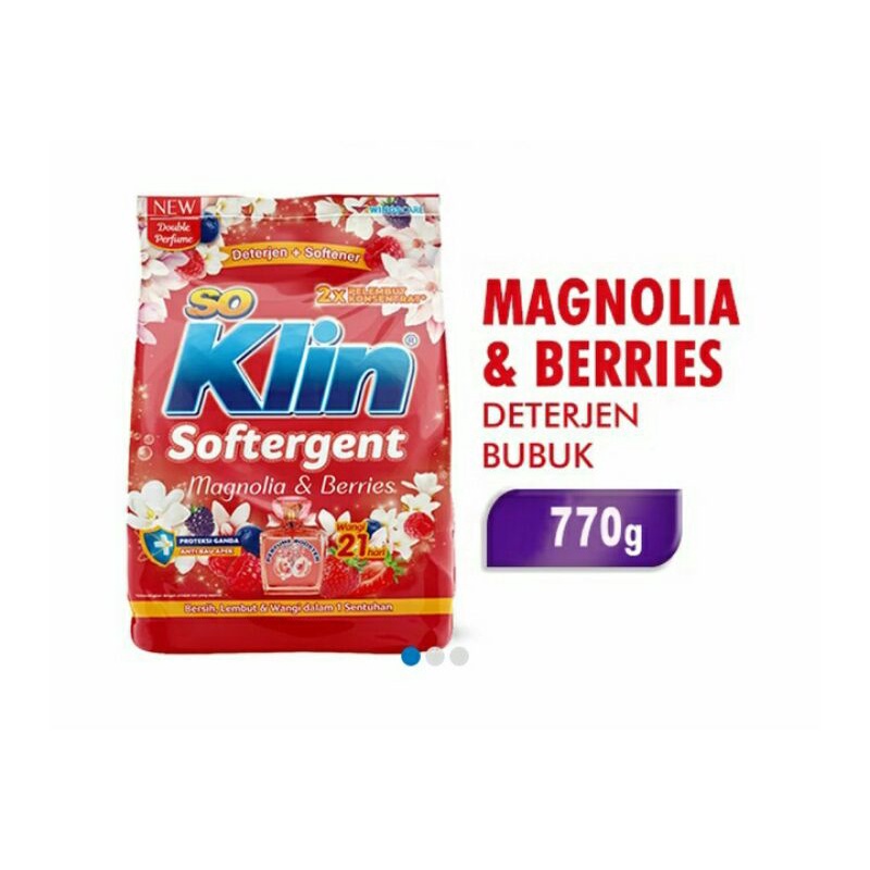 So Klin Softergent Powder Magnolia &amp;Berries 770g