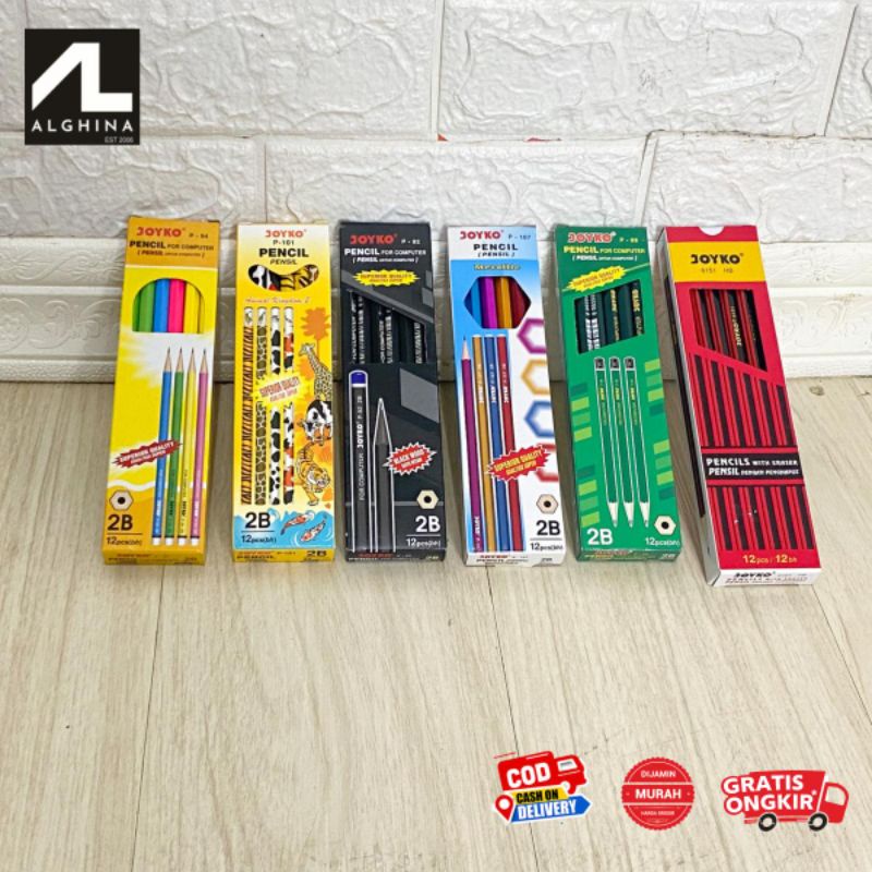 

Pencil 2B Pensil Joyko P-92 1 BOX 12 PCS