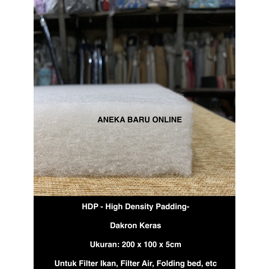 HDP Dakron Keras - Filter Akuarium Ikan Koi - Filter Udara/ Air - Tebal 5cm