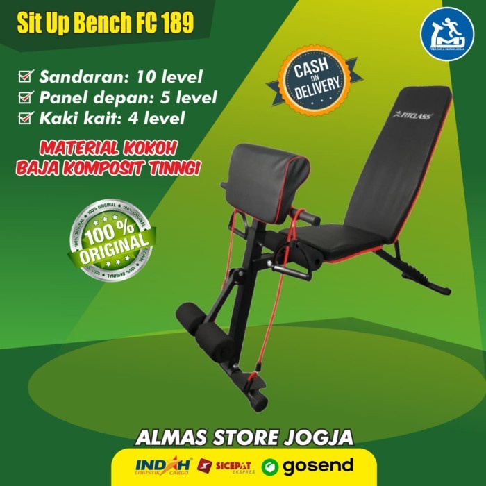 Alat Fitness Olahraga Sit Up Bench Pengecil Otot Perut Kursi Kebugaran Multifungsi Kursi Gym Bisa Di