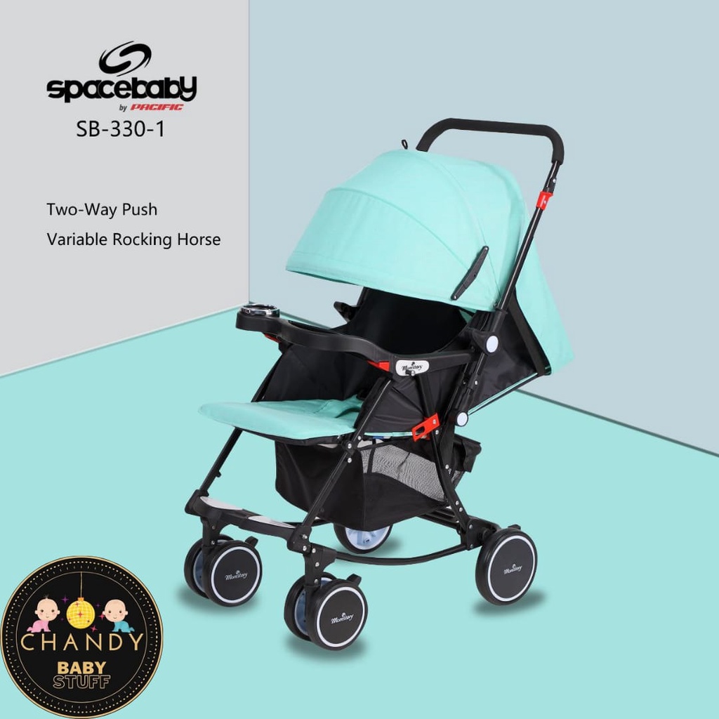 STROLLER BABY BISA AYUN DAN HADAP DUA ARAH SPACE BABY SB 330-1