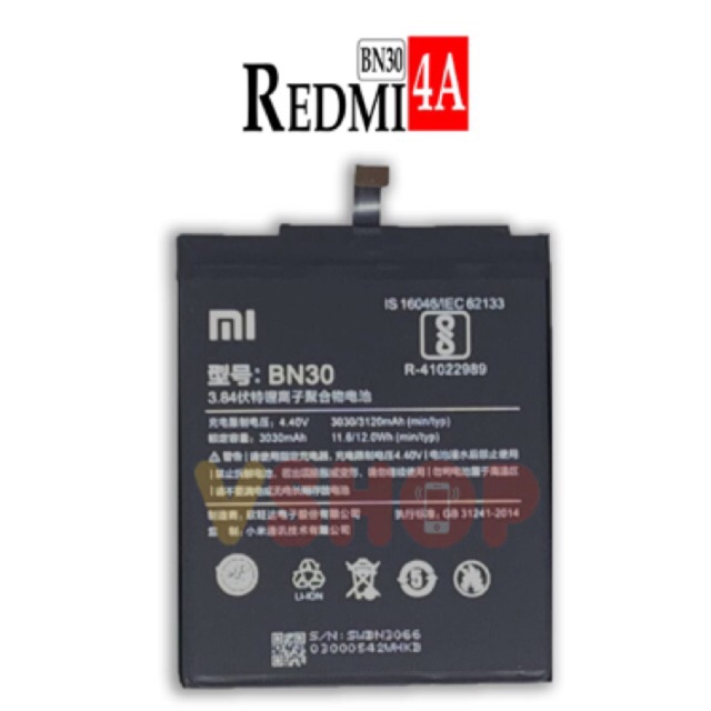 BATERAI BATRE FOR XIAOMI REDMI 4A - BN30 BATTERY