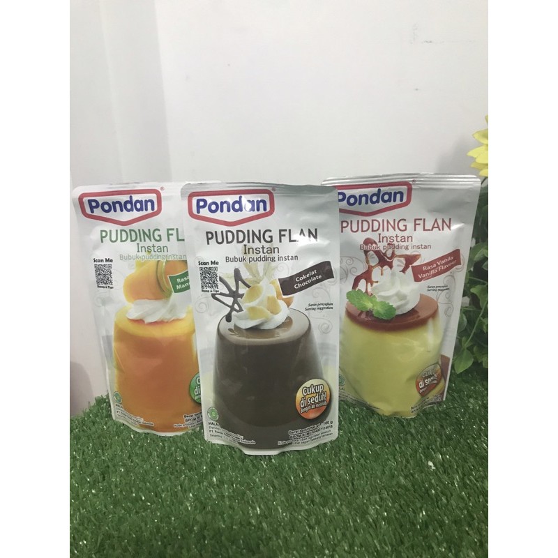 

Pondan Pudding Flan bubuk premix instan dan Pondan Pudding Mix 100gr