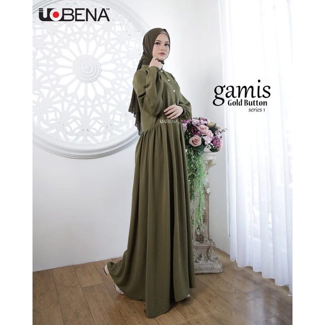 Gamis Gold Button