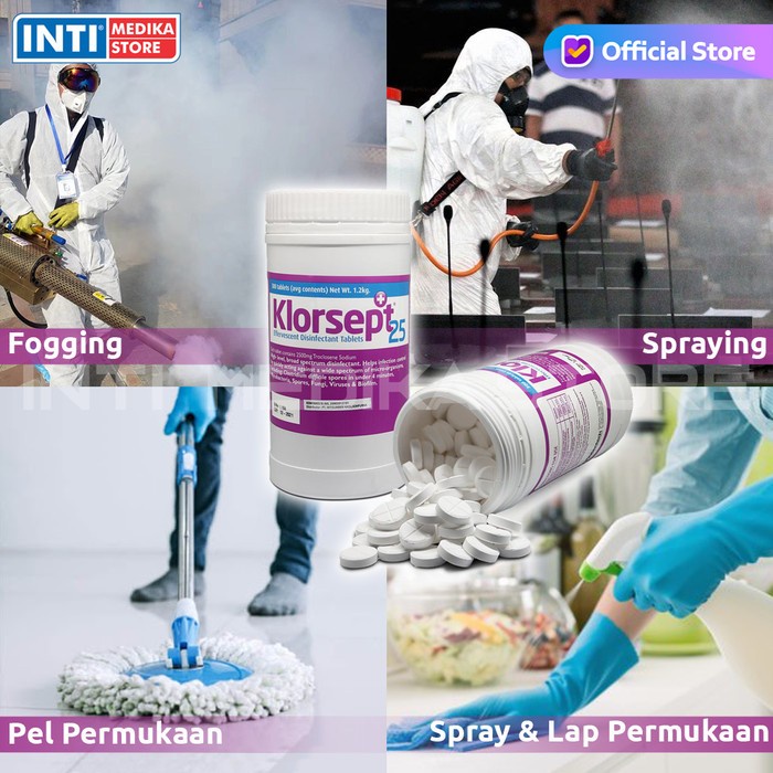 Klorsept 25 - Desinfektan Ruangan Tablet Disinfektan Fogging Spray #98