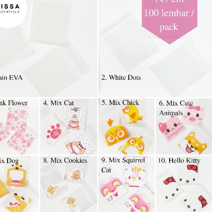 

Update Keren [7x7 cm] Plastik Cookies Bag Packing (100 pcs) Coklat Permen Kue Souvenir Aksesoris Kemasan Plastik