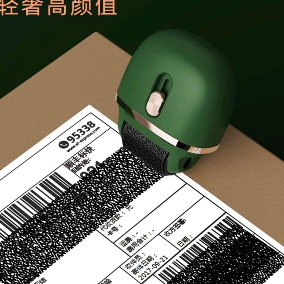 

Borong Meriah PREMIUM STAMP ROLLER PENGHAPUS ALAMAT RESI PLUS CUTTER MINI PEMBUKA PAKET