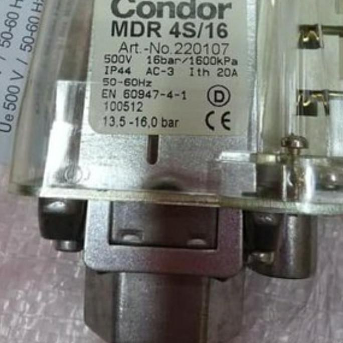 Pressure Switch Condor MDR.4/16 Bar Otomatis Pompa Air Made in Germany