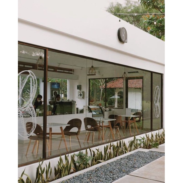 Jual KACA BOOTH CAFE KEDAI RUKO COFEESHOP VILLA / FULL KACA | Shopee