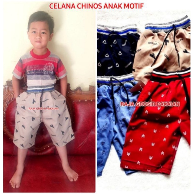 Celana Chinos Motif Dan Polos Anak Tanggung Remaja