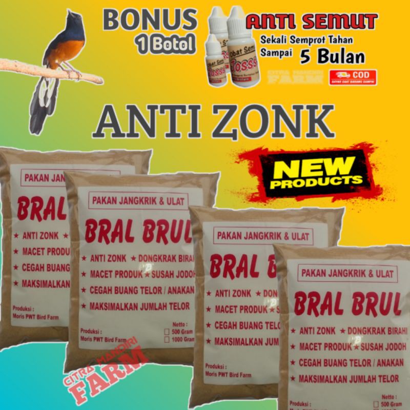 PAKET MURAH BRAL BRUL KEMASAN 1 KG DAN OBAT SEMUT