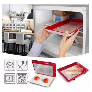 [MH] Tempat Penyimpanan Makanan Press Plastik Vacum Try Food Storage