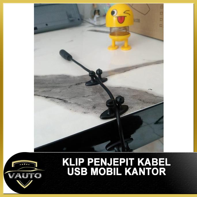 

Penjepit Kabel Klip Kabel USB Mobil Kantor Organizer Pengikat Kabel vaut05 dijamin