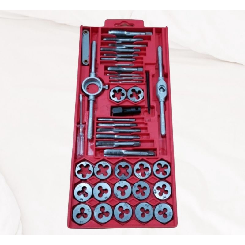 TAP DIE SET 40 PCS ALAT TAP SENAI ULIR SET 40PCS