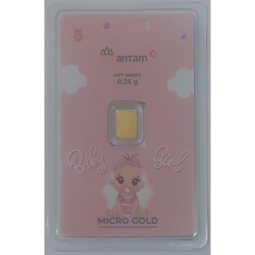Logam Mulia Antam Hartadinata Gift Series Baby Girl 0.25 Gram