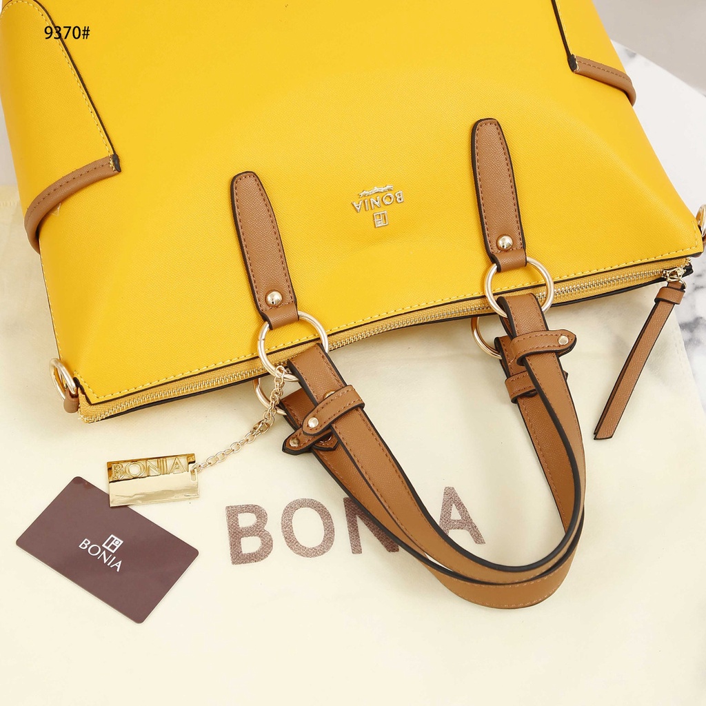 BO Leather Tote Top Handle &amp; Shoulder Bag #9370