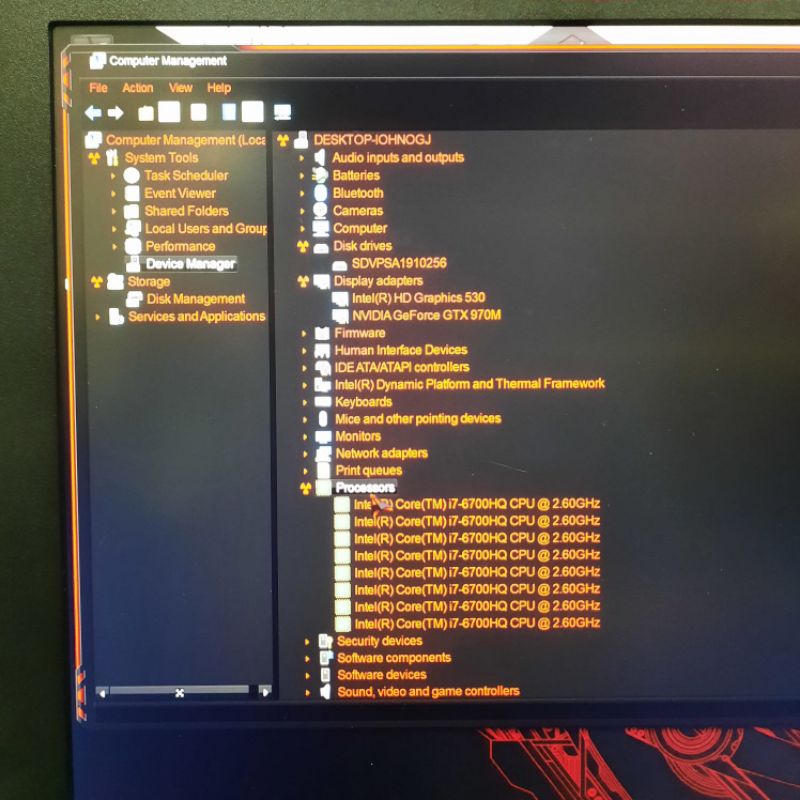 Laptop Gaming ASUS ROG GL502VT Cor i7-6700HQ Ram 8GB/SSD 256GB Nvdia GTX970M 6GB (dedicated)