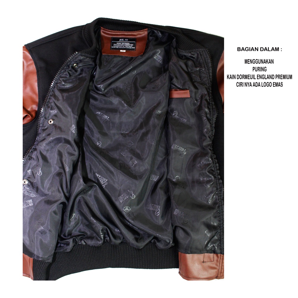 Jaket Bomber Baseball Karlit Varsity To Ride Distro JEC ID