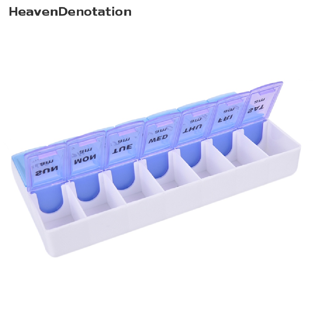 [HeavenDenotation] Hot Sale 7 Day Weekly Pill Medicine Box Holder Storage Container Case Portable