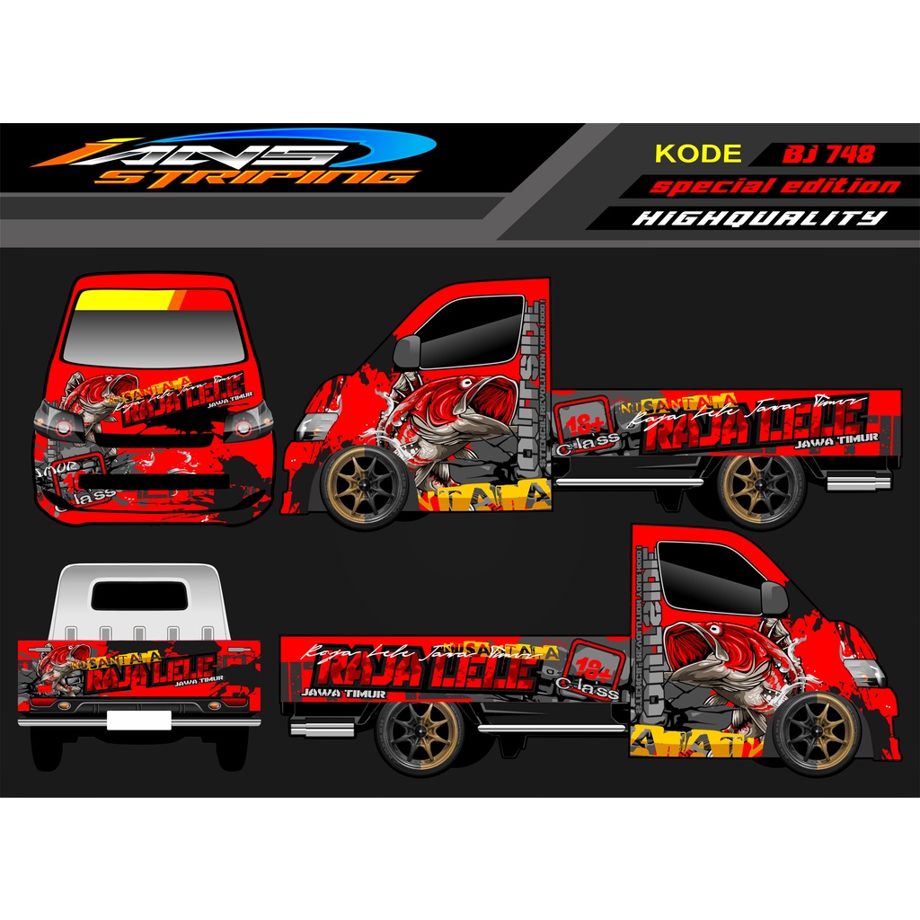 STICKER MOBIL PICK UP GRANMAX , CARRY , L300 / DECAL PICK UP / DECAL GRANMAX / DECAL STICKER MOBIL