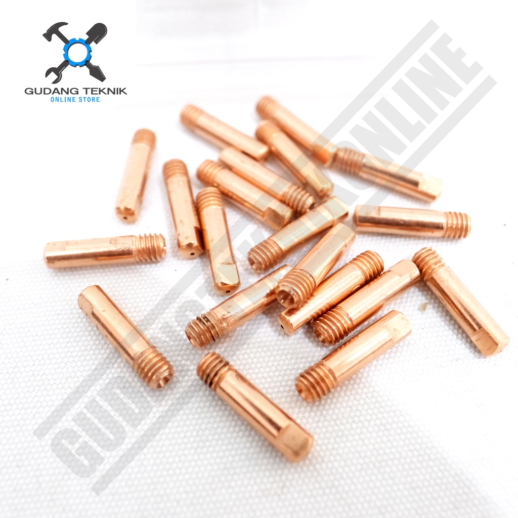 Contact Tip 0.8mm M6x25 RHINO BINZEL SPR0301 / Kontak Tip 0.8 mm Spuyer Las Mig 130 RHINO SATUAN