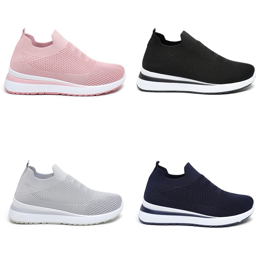 M Footwear - Sepatu Slip-On Rajut Wanita Import - CGA6141