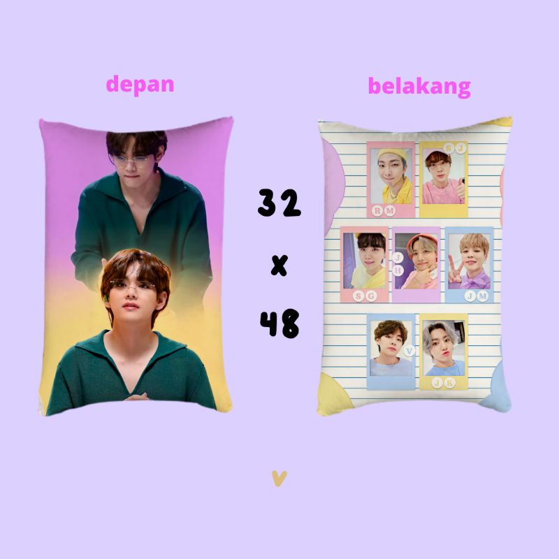 bantal foto BTS Bangtan army 2 sisi