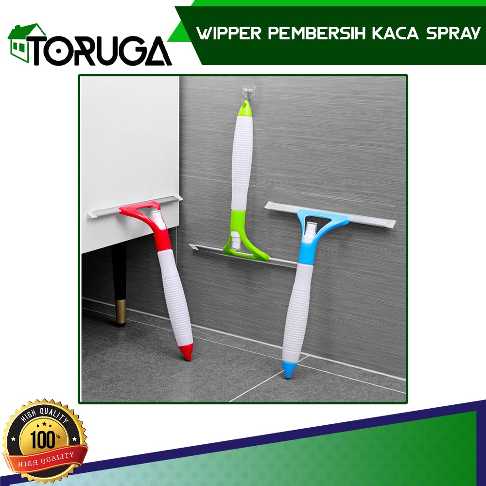 Wiper Spray Water Tabung Alat Pembersih Kaca Jendela Semprot Air Otomatis Window Cleaner 2in1