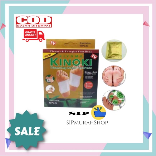 (COD) Koyo Kaki Detox Kinoki Gold Emas ORIGINAL 1 KOTAK ISI 10 KOYO / Kinoki Gold Koyo Kaki Detox ASLI isi 10pcs Kinoki Bau Jahe / KINOKI GOLD EMAS KOYO KAKI ORIGINAL 1 BOX ISI 10 SACHET