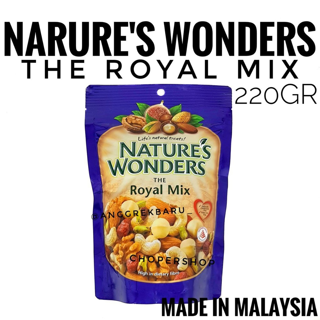 

Nature's Wonders The Royal Mix 220gram