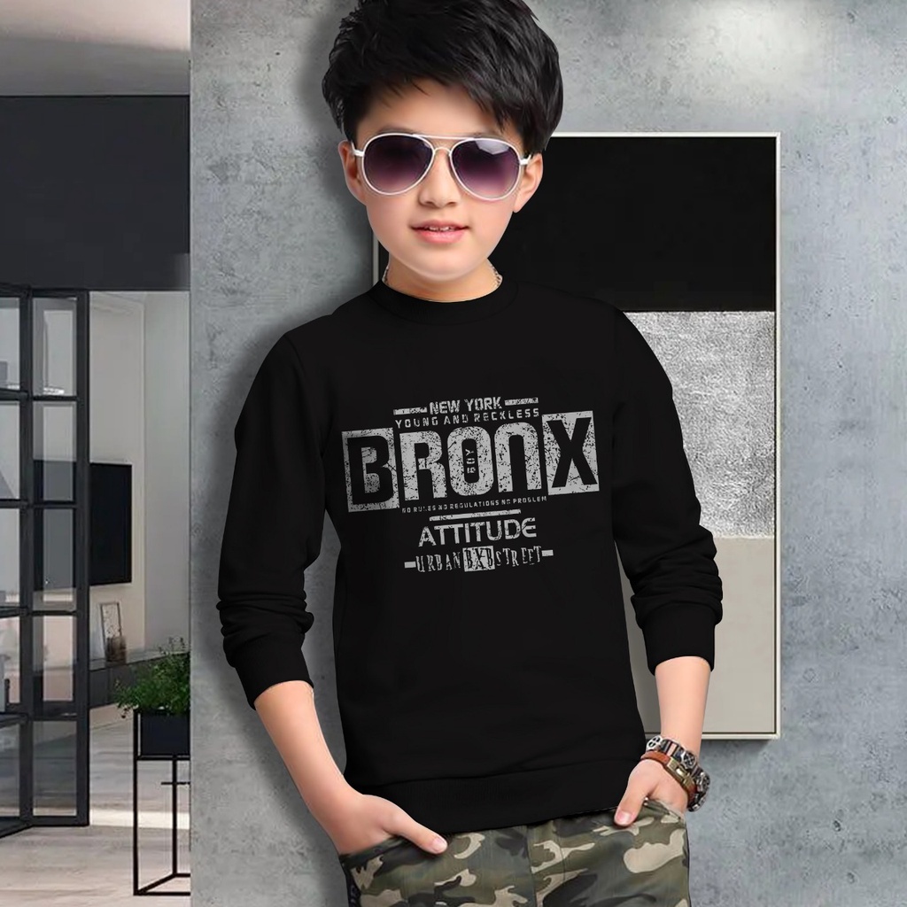 Switer Bronx Terbaru / Sweater Anak Laki-laki /  Sweeter Gaming Bahan Babyterry / FLAVA_STORE