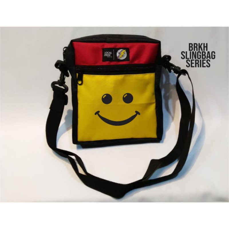 TAS SELEMPANG | TAS BAHU | SLINGBAG PRIA WANITA(BRING ID) SMILE