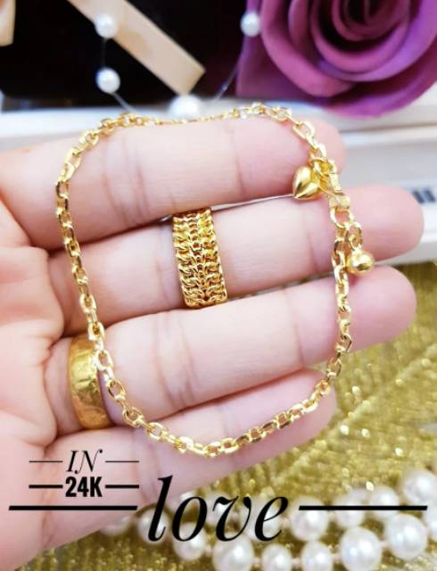 Xuping set perhiasan lapis emas 24k 0304k