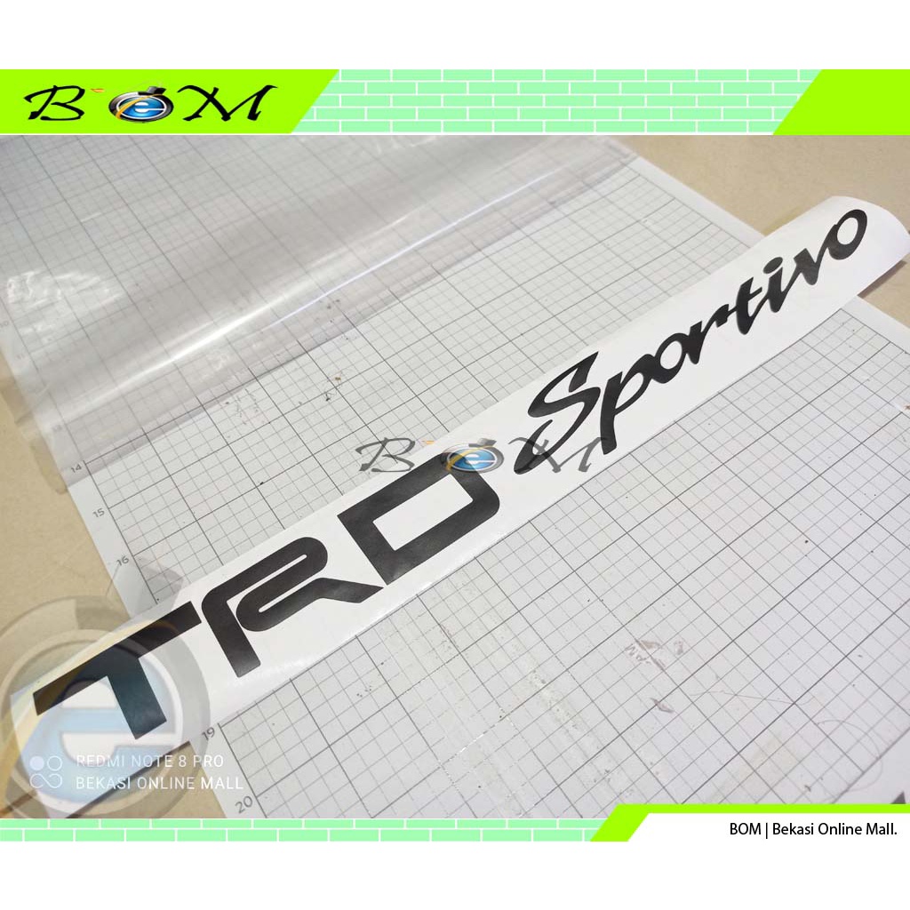 Striping Stiker Sticker Cutting TRD Sportivo hitam terios rush pintu