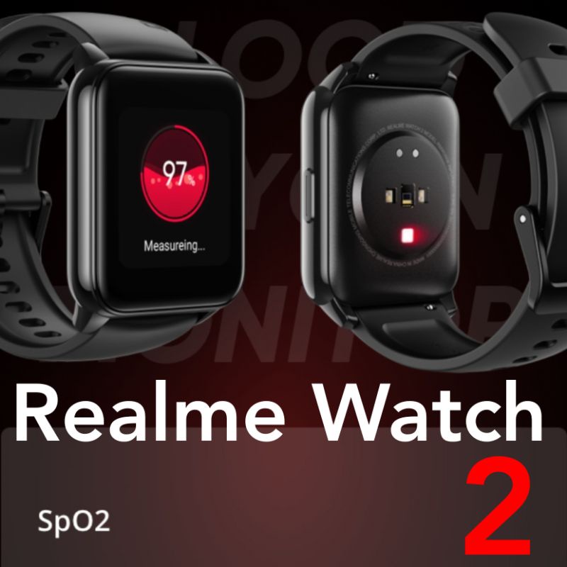 Realme Watch 2 Garansi Resmi Real Me Watch2 Sp02 Monitor Smartwatch Jam Pintar