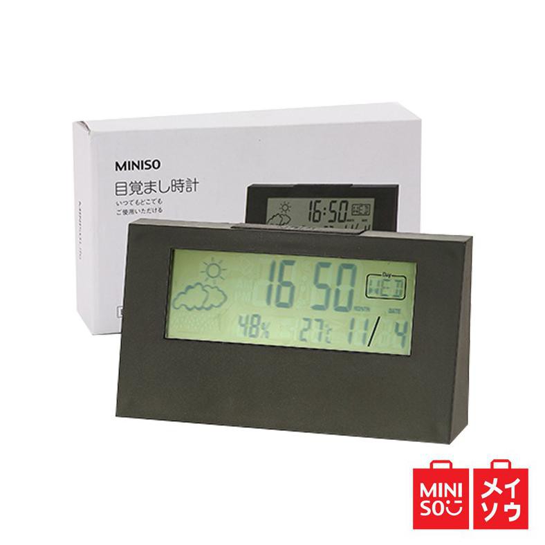 Best Produk Miniso Official Alarm Clock/Digital Jam Weker Terlaris,-