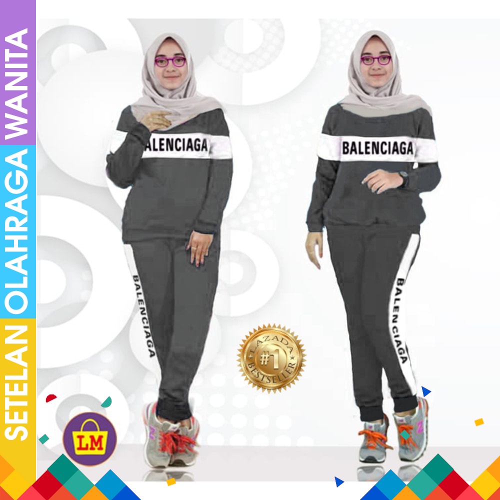 SETELAN OLAHRAGA WANITA BAJU SENAM TRAINING MUSLIM PAKAIAN SET Baju senam muslim syar'i MB