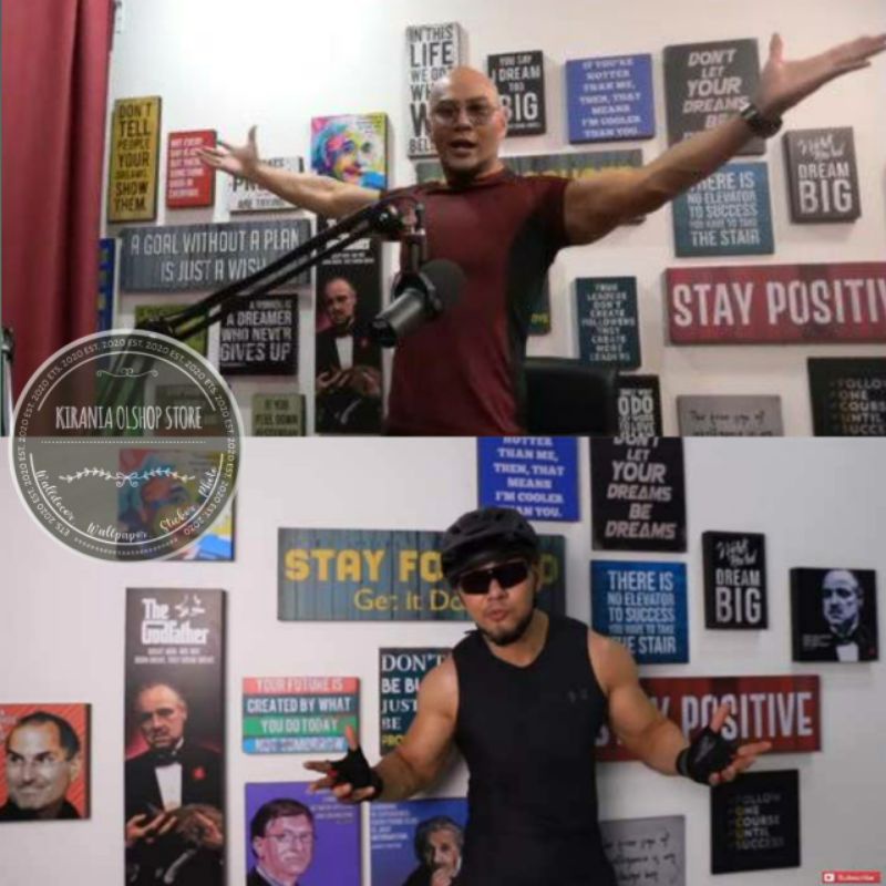1 Set Hiasan Dinding Special Edition Smart People Poster Podcast Deddy Corbuzier