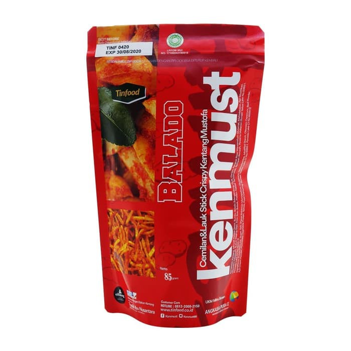 

Kenmust - Kentang Kering Mustofa Rasa Balado - 85gr