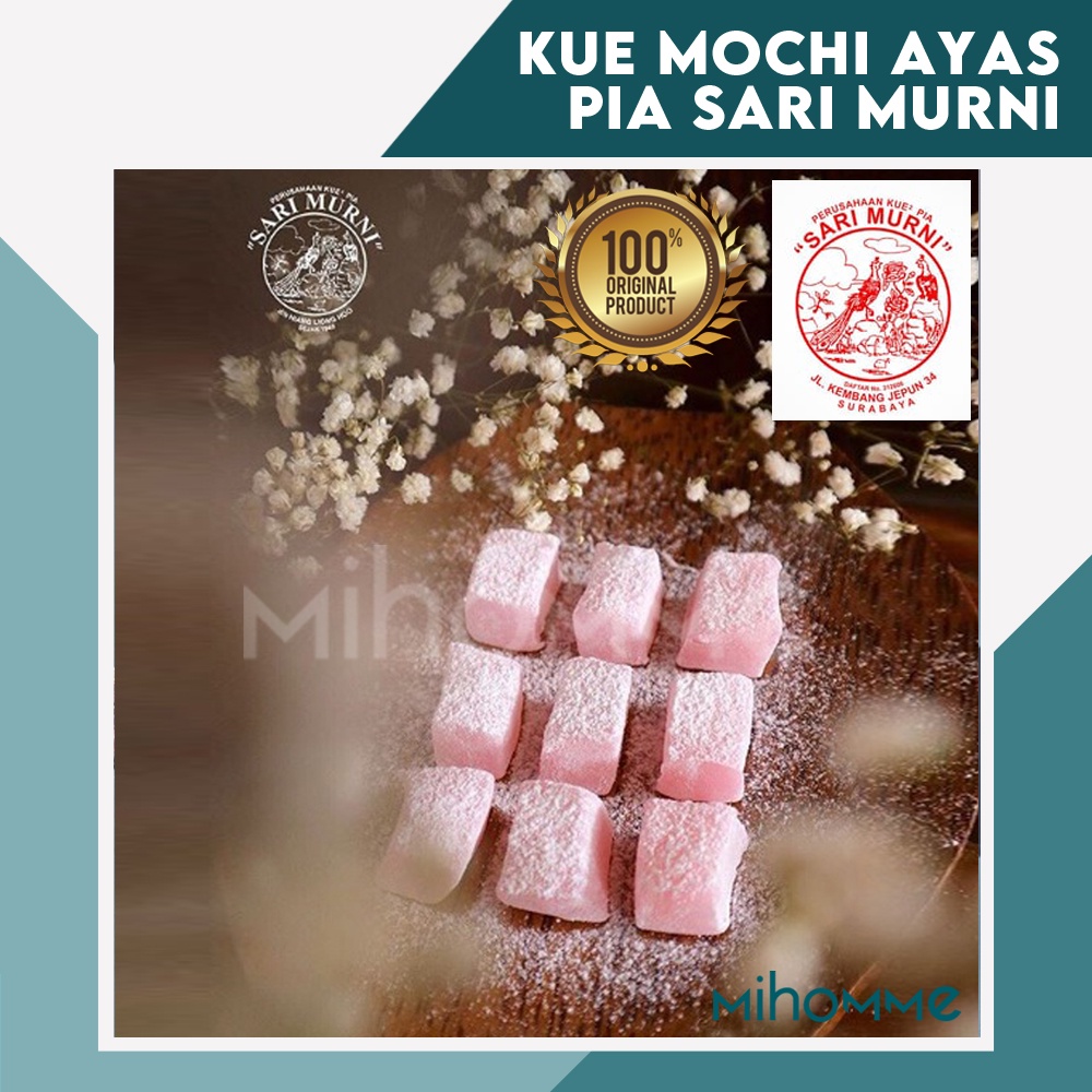 Kue Ayas Mochi Kenyal Manis Pia Sari Murni Oleh Oleh Khas Surabaya