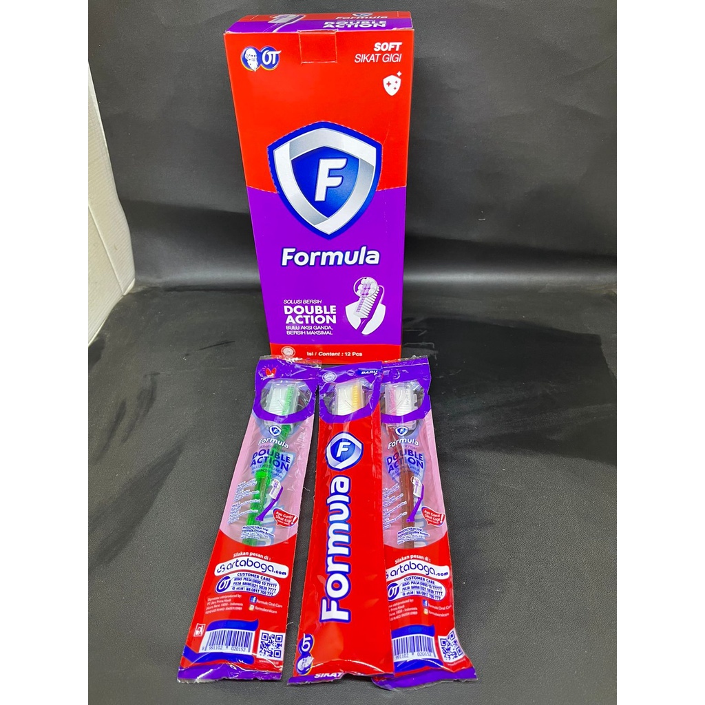 SIKAT GIGI FORMULA EKONOMI SOFT DAN MEDIUM-- per 2 pcs
