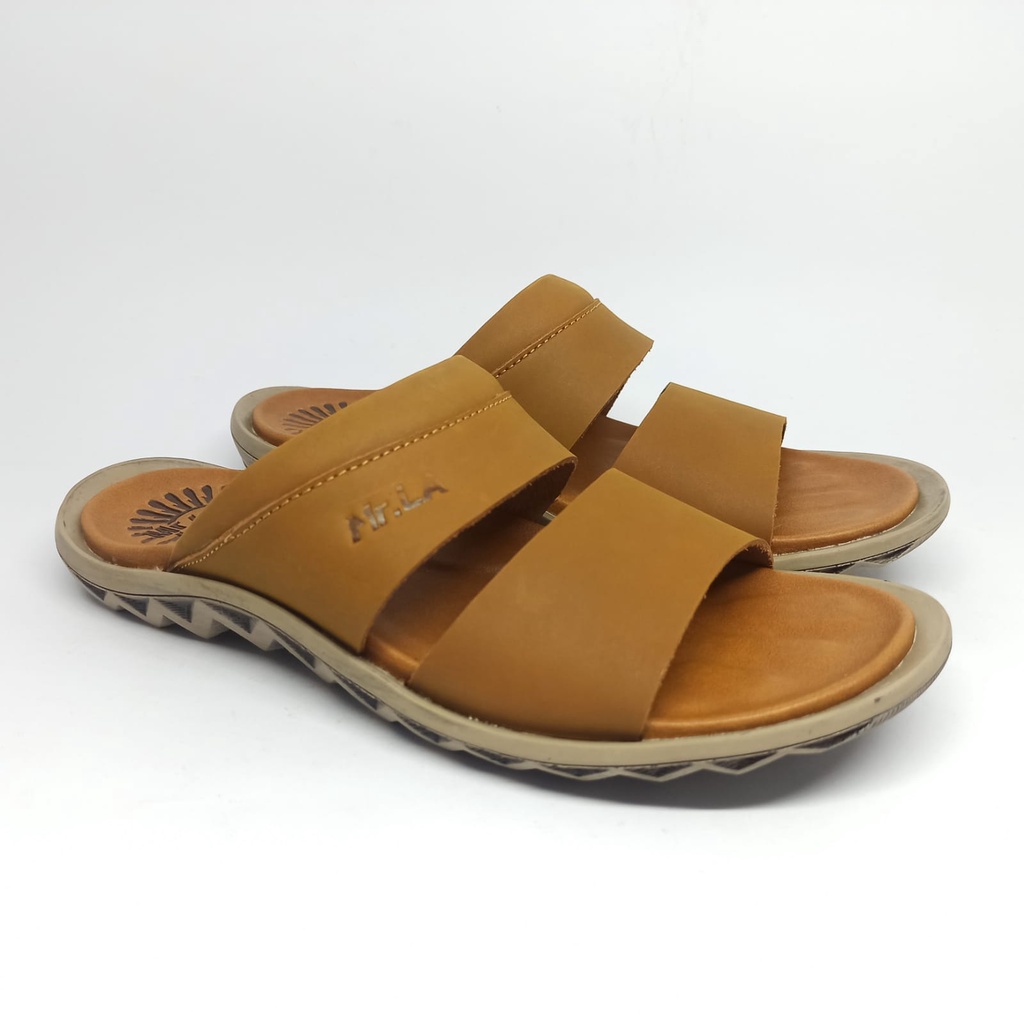 Sandal Casual Pria Kulit Mr. LA BN 702