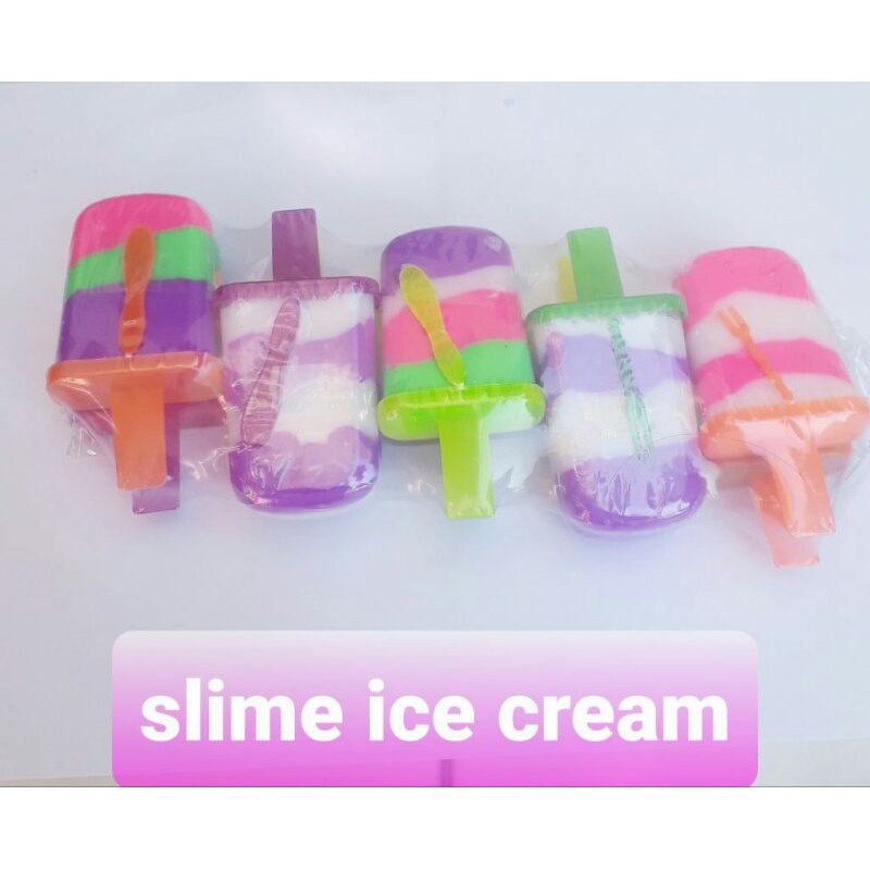 Slime original bentuk ice cream