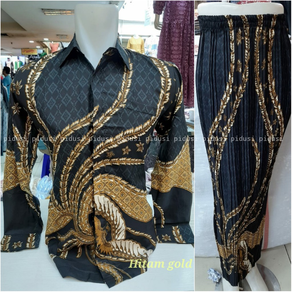 SET COUPLE KEMEJA ROK BATIK/SET KEMEJA ROK  COUPLE PESTA