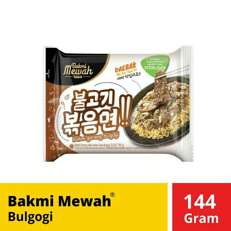 

bakmi mewah bulgogi 144gr .